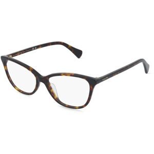 Luxottica Fashion Brillen Vertriebs GmbH Ralph 0RA7190U Damen-Brille inkl. Gläser Vollrand Butterfly Acetat-Gestell 54/15/145, Havanna