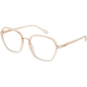 Kering Eyewear Spa Chloé CH0309O Damen-Brille inkl. Gläser Vollrand Eckig Kunststoff-Gestell 54/18/140, Orange