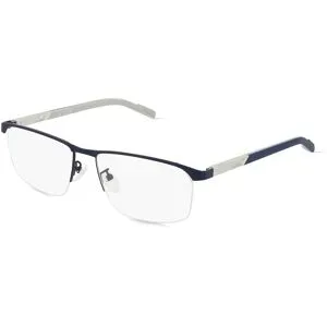 Marcolin Deutschland GmbH Adidas SP5050 Unisex-Brille inkl. Gläser Vollrand Quadratisch Metall-Gestell 55/16/145, Blau