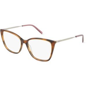 Safilo GmbH Missoni MMI 0123 Damen-Brille inkl. Gläser Vollrand Quadratisch Acetat-Gestell 54/15/145, Havanna