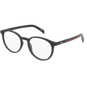 Safilo GmbH Levi's LV5048 Unisex-Brille inkl. Gläser Vollrand Panto Kunststoff-Gestell 51/19/145, Schwarz