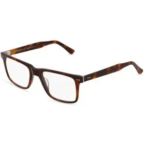 Wenzhou Bada Optical Co. , LTD Fielmann BD 511 CL Herren-Brille inkl. Gläser Vollrand Quadratisch Acetat-Gestell 55/21/145, Havanna