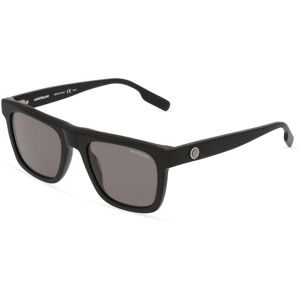 Kering Eyewear Spa Montblanc MB0176S Herren-Sonnenbrille Vollrand Quadratisch Kunststoff-Gestell, Schwarz