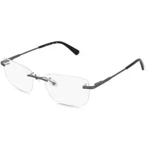 Marcolin Deutschland GmbH Gant GA50105 Herren-Brille inkl. Gläser Randlos Eckig Metall-Gestell 57/17/150, Grau