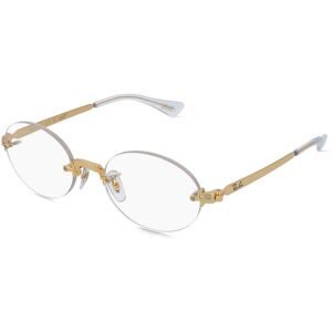 Luxottica Fashion Brillen Vertriebs GmbH Ray-Ban RX3929V Unisex-Brille inkl. Gläser Randlos Eckig Metall-Gestell 52/20/145, Gold