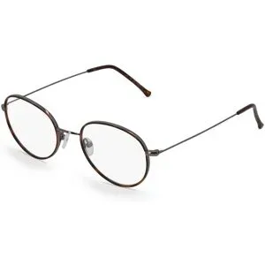 Wenzhou Bada Optical Co. , LTD Fielmann BD 422 PANTO CL Unisex-Brille inkl. Gläser Vollrand Panto Edelstahl-Gestell 48/20/135, Grau