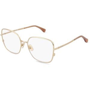 Marcolin Deutschland GmbH Max Mara MM5223 Damen-Brille inkl. Gläser Vollrand Rund Metall-Gestell 56/17/140, Gold