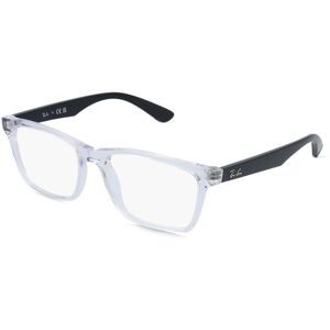 Luxottica Fashion Brillen Vertriebs GmbH Ray-Ban 0RX7025 Unisex-Brille inkl. Gläser Vollrand Quadratisch Kunststoff-Gestell 55/17/145, Weiß