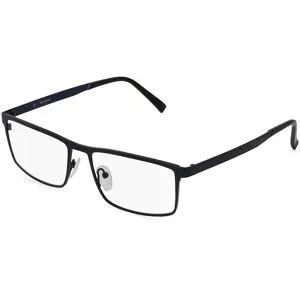 Suncute Industries Co., Ltd. Fielmann MC 535 CL Herren-Brille inkl. Gläser Vollrand Quadratisch Edelstahl-Gestell 56/17/140, Blau