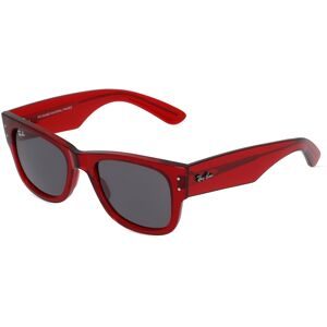 Luxottica Fashion Brillen Vertriebs GmbH Ray-Ban RB0840S MEGA WAYFARER Unisex-Sonnenbrille Vollrand Quadratisch Kunststoff-Gestell, Rot