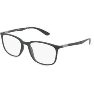 Luxottica Fashion Brillen Vertriebs GmbH Ray-Ban RX7199 Unisex-Brille inkl. Gläser Vollrand Quadratisch Kunststoff-Gestell 52/18/145, Schwarz