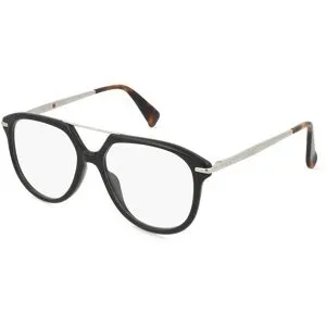 Thélios Kenzo KZ50201I Herren-Brille inkl. Gläser Vollrand Pilot Kunststoff-Gestell 55/16/145, Schwarz