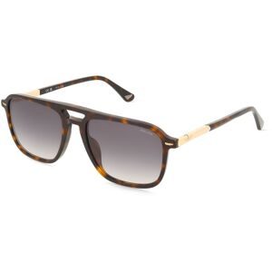 DE RIGO Vision D.A.CH. GmbH Police SPLR78 Herren-Sonnenbrille Vollrand Quadratisch Kunststoff-Gestell, Havanna