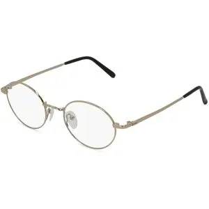 Zhangzhou Agilton Optical Co., Ltd. Fielmann MC 549 CL Unisex-Brille inkl. Gläser Vollrand Oval Edelstahl-Gestell 48/20/135, Gold