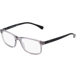 Luxottica Fashion Brillen Vertriebs GmbH Emporio Armani EA3098 Herren-Brille inkl. Gläser Vollrand Quadratisch Acetat-Gestell 53/18/140, Grau