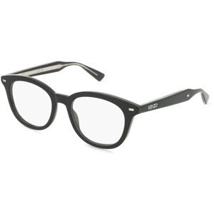 Thélios Kenzo KZ50230I WEAVE Unisex-Brille inkl. Gläser Vollrand Geometrisch Acetat-Gestell 50/19/145, Schwarz