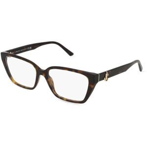 Luxottica Fashion Brillen Vertriebs GmbH Jimmy Choo 0JC3008 Damen-Brille inkl. Gläser Vollrand Cat Eye Acetat-Gestell 55/16/140, Havanna