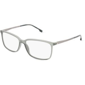 Safilo GmbH Boss  1185/IT Herren-Brille inkl. Gläser Vollrand Quadratisch Acetat-Gestell 56/15/145, Grün