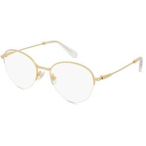 Luxottica Fashion Brillen Vertriebs GmbH Swarovski SK1004 Damen-Brille inkl. Gläser Halbrand Panto Metall-Gestell 51/19/135, Gold