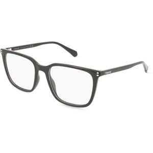 Safilo GmbH Polaroid PLDD580 Herren-Brille inkl. Gläser Vollrand Quadratisch Kunststoff-Gestell 54/19/145, Schwarz
