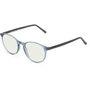 NEWAY Killine (Macao Commercial Offshore) Lt Fielmann JIL 005 BL Unisex-Blaulichtfilterbrille ohne Sehstärke Vollrand Panto Acetat-Gestell, Blau