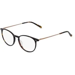 Eyestar Limited (China) Fielmann MI 050 FLEX CL Unisex-Brille inkl. Gläser Vollrand Panto Acetat-Gestell 47/17/140, Havanna