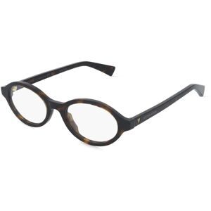Kering Eyewear Spa Bottega Veneta BV1367O Damen-Brille inkl. Gläser Vollrand Rund Acetat-Gestell 50/19/145, Havanna