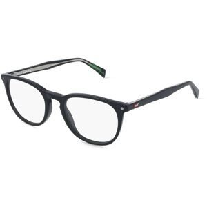 Safilo GmbH Levi?s LV 5096 Herren-Brille inkl. Gläser Vollrand Panto Acetat-Gestell 51/20/145, Schwarz