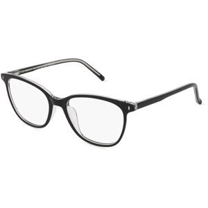 OWP Brillen GmbH Optische Werke Fielmann 2215 FLEX CL Unisex-Brille inkl. Gläser Vollrand Quadratisch Acetat-Gestell 52/17/140, Schwarz