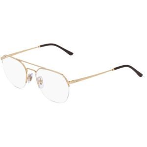 Luxottica Fashion Brillen Vertriebs GmbH Ray-Ban RB 6444 Herren-Brille inkl. Gläser Halbrand Quadratisch Metall-Gestell 51/18/140, Gold