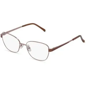 Wenzhou Bada Optical Co. , LTD Fielmann BD 462 FLEX CL Damen-Brille inkl. Gläser Vollrand Quadratisch Edelstahl-Gestell 53/17/135, Pink