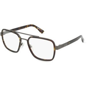 Safilo GmbH Dsquared2  D2 0064 Herren-Brille inkl. Gläser Vollrand Pilot Acetat-Gestell 55/19/140, Grau