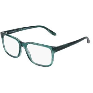 Luxottica Fashion Brillen Vertriebs GmbH Emporio Armani EA 3218 Herren-Brille inkl. Gläser Vollrand Quadratisch Acetat-Gestell 55/17/145, Grün