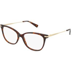 Marchon Germany GmbH Longchamp LO2735 Unisex-Brille inkl. Gläser Vollrand Butterfly Acetat-Gestell 54/16/140, Havanna