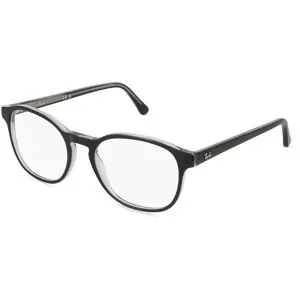Luxottica Fashion Brillen Vertriebs GmbH Ray-Ban 0RX5417 Unisex-Brille inkl. Gläser Vollrand Panto Acetat-Gestell 52/19/145, Grau