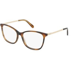 Safilo GmbH Moschino MOL622 Damen-Brille inkl. Gläser Vollrand Quadratisch Acetat-Gestell 54/16/140, Havanna
