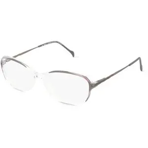 Stepper Eyewear LTD. Fielmann COMFORT 125 FLEX CL Damen-Brille inkl. Gläser Vollrand Oval TR90-Gestell 51/13/130, Transparent