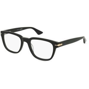 Kering Eyewear Spa Montblanc MB0305O Unisex-Brille inkl. Gläser Vollrand Quadratisch Acetat-Gestell 53/21/145, Schwarz