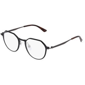Marchon Germany GmbH Calvin Klein CK22100 Herren-Brille inkl. Gläser Vollrand Panto Metall-Gestell 50/20/145, Schwarz