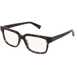 Kering Eyewear Spa Bottega Veneta  BV1256O Unisex-Brille inkl. Gläser Vollrand Quadratisch Acetat-Gestell 54/16/145, Havanna