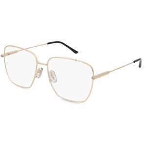 Kering Eyewear Spa Gucci GG1414O Unisex-Brille inkl. Gläser Vollrand Quadratisch Metall-Gestell 58/16/145, Gold