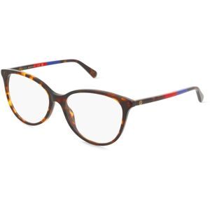 Kering Eyewear Spa Gucci GG1359O Damen-Brille inkl. Gläser Vollrand Cat Eye Acetat-Gestell 60/16/140, Havanna