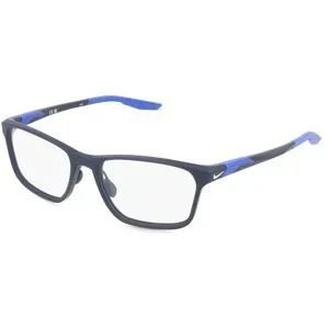 Marchon Germany GmbH Nike NK7405 Unisex-Brille inkl. Gläser Vollrand Eckig Kunststoff-Gestell 56/18/145, Schwarz