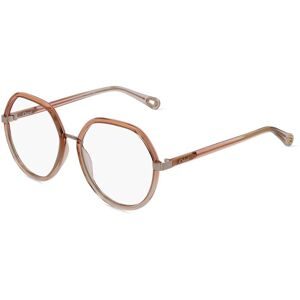 Kering Eyewear Spa Chloé CH0131O Unisex-Brille inkl. Gläser Vollrand Pilot Kunststoff-Gestell 54/16/140, Orange