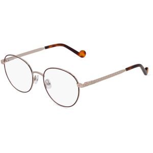 Marchon Germany GmbH Liu Jo LJ2159 Unisex-Brille inkl. Gläser Vollrand Rund Metall-Gestell 51/18/140, Gold
