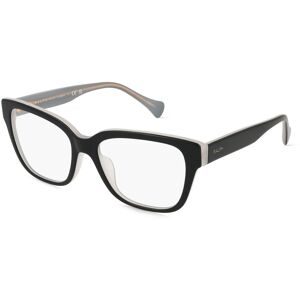 Luxottica Fashion Brillen Vertriebs GmbH Ralph 0RA7162U Damen-Brille inkl. Gläser Vollrand Quadratisch Acetat-Gestell 53/17/145, Schwarz