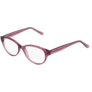 Zhangzhou Agilton Optical Co., Ltd. Fielmann MC 592 CL Damen-Brille inkl. Gläser Vollrand Oval Propionat-Gestell 52/16/135, Pink
