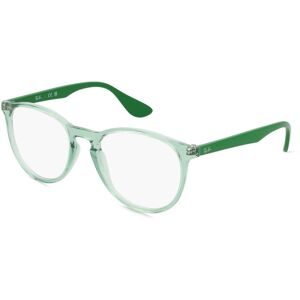 Luxottica Fashion Brillen Vertriebs GmbH Ray-Ban RX7046 Damen-Brille inkl. Gläser Vollrand Rund Kunststoff-Gestell 51/18/140, Grün