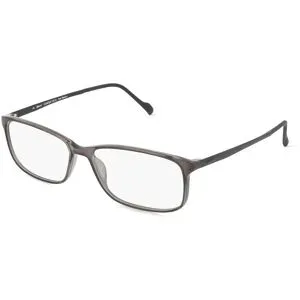 Stepper Eyewear LTD. Fielmann COMFORT 122 CL Herren-Brille inkl. Gläser Vollrand Quadratisch TR90-Gestell 56/15/140, Grau
