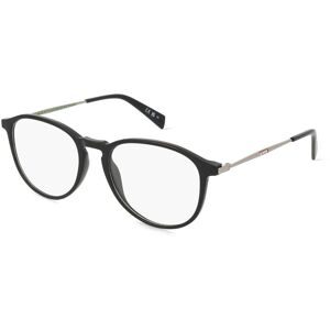 Safilo GmbH Levi's LV 1057 Unisex-Brille inkl. Gläser Vollrand Rund Kunststoff-Gestell 51/18/140, Schwarz